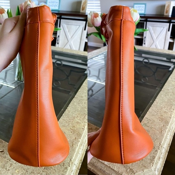 Ahisa Bag Bettye Bucket Vegan Medium French Cognac GUC - Picture 3 of 10